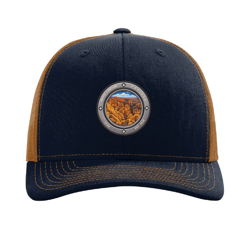 Bryce Canyon National Park patch hat — Navy/Caramel
