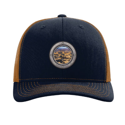 Canyonlands National Park patch hat — Navy/Caramel