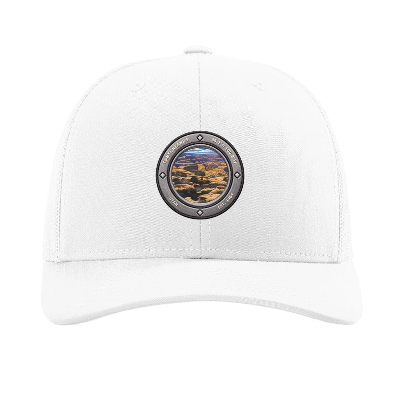 Canyonlands National Park patch hat — White