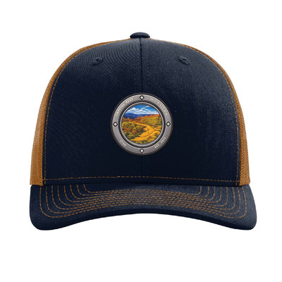 Capitol Reef National Park patch hat — Navy/Caramel