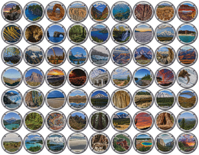All 63 National Park Series patch designs — one SolidCore Embroidery badge for every U.S. national park