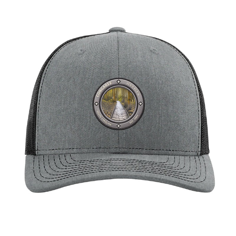 Congaree National Park patch hat — Heather Grey/Black