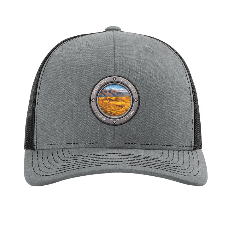 Death Valley National Park patch hat — Heather Grey/Black