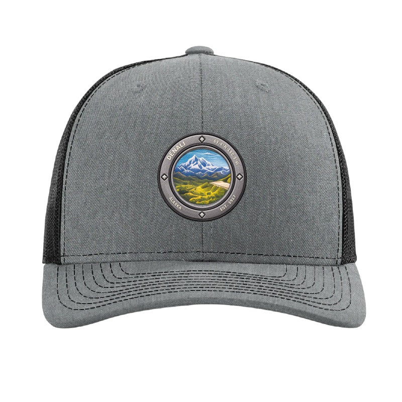 Denali National Park patch hat — Heather Grey/Black