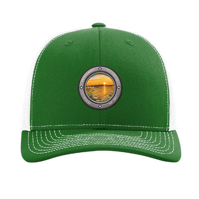 Everglades National Park patch hat — Kelly Green/White