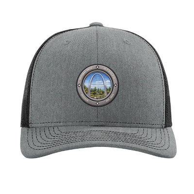 Gateway Arch National Park patch hat — Heather Grey/Black