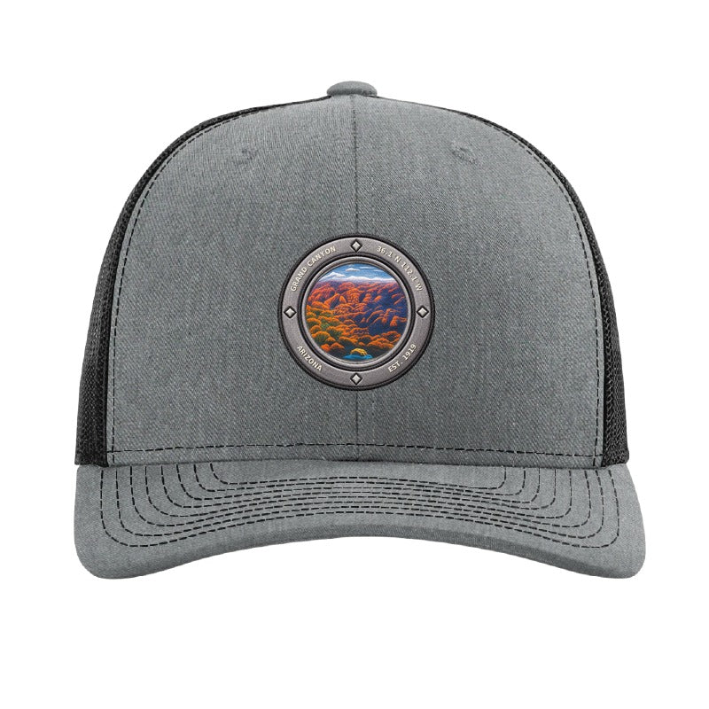 Grand Canyon National Park patch hat — Heather Grey/Black