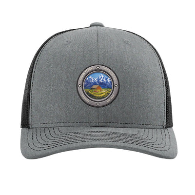 Grand Teton National Park patch hat — Heather Grey/Black
