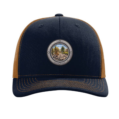 Great Basin National Park patch hat — Navy/Caramel