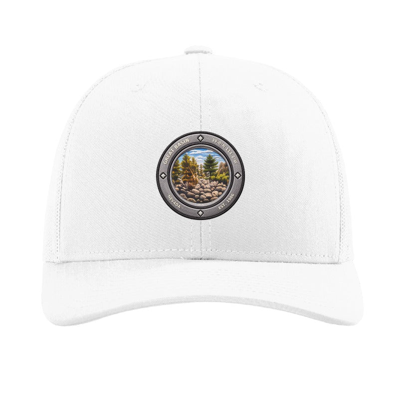 Great Basin National Park patch hat — White