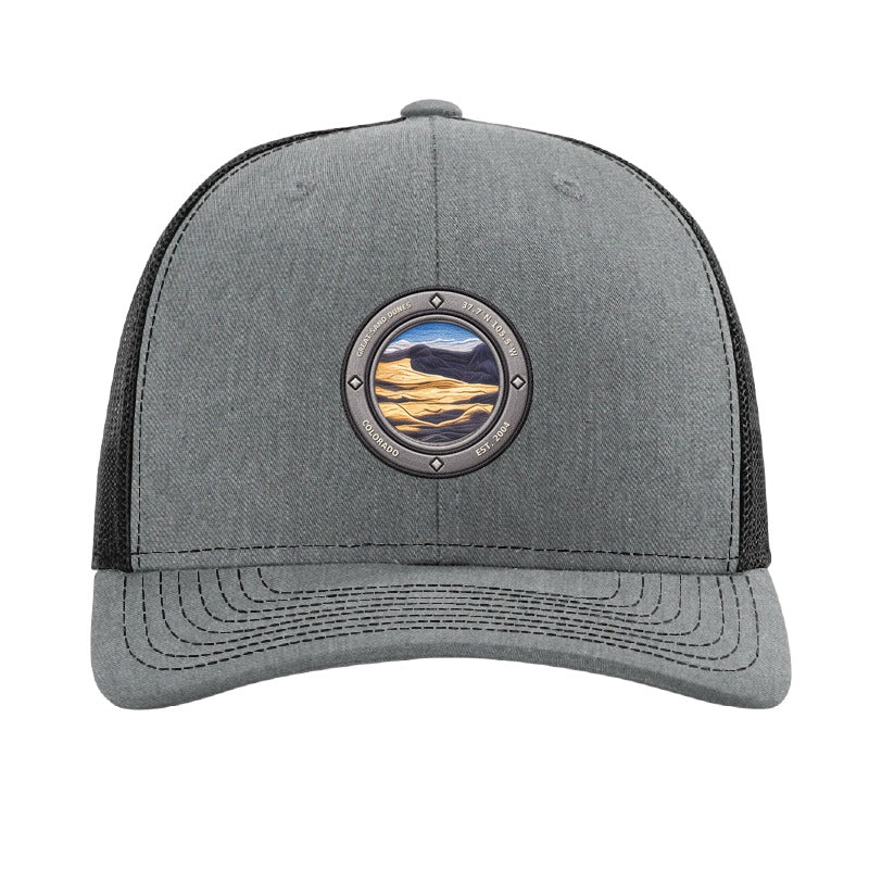 Great Sand Dunes National Park patch hat — Heather Grey/Black