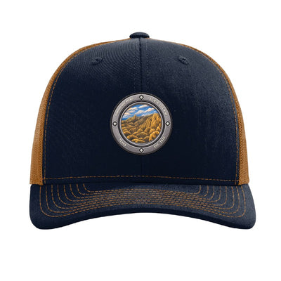 Guadalupe Mtns National Park patch hat — Navy/Caramel