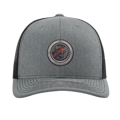 Hawaii Volcanoes National Park patch hat — Heather Grey/Black