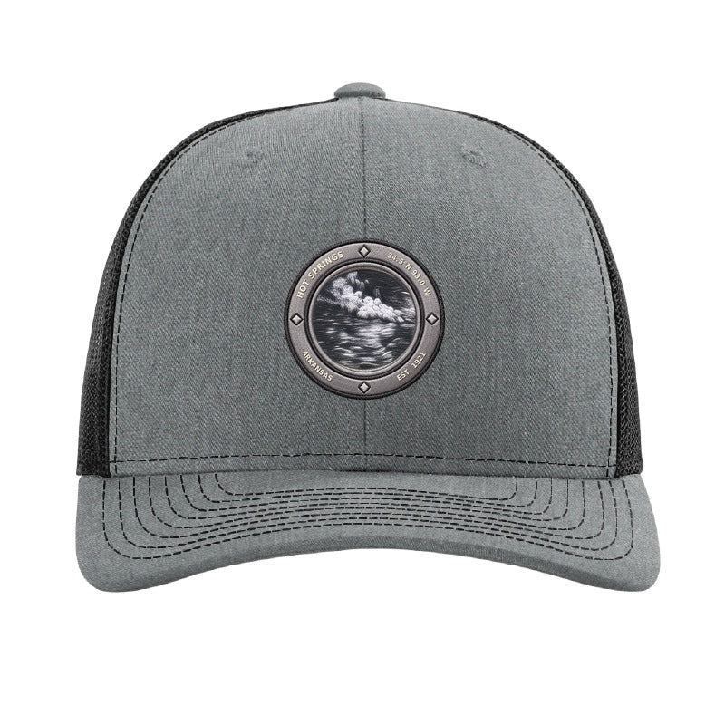 Hot Springs National Park patch hat — Heather Grey/Black