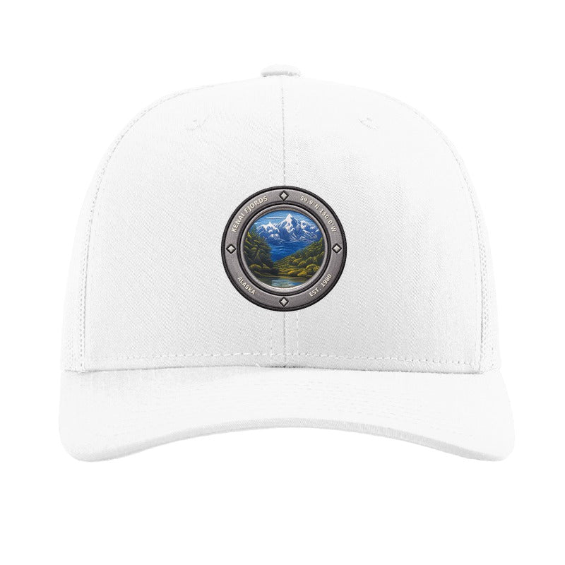 Kenai Fjords National Park patch hat — White