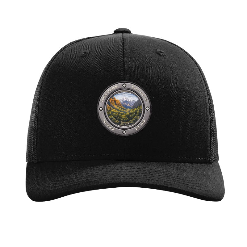Kings Canyon National Park patch hat — Black