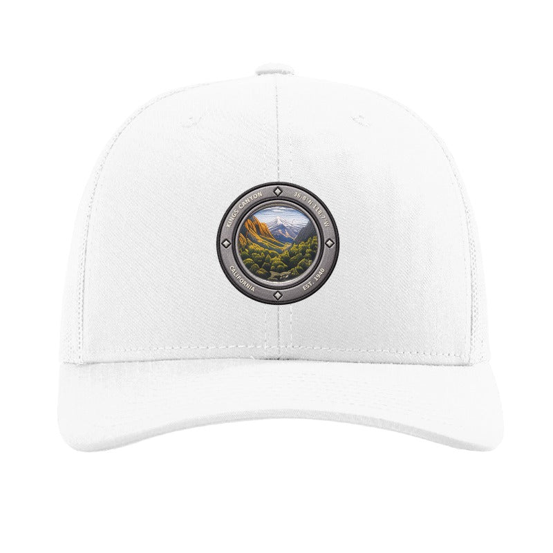 Kings Canyon National Park patch hat — White