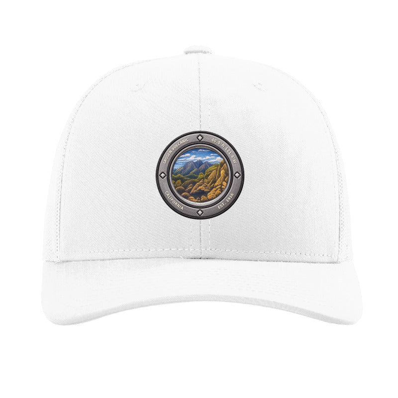 Lassen Volcanic National Park patch hat — White