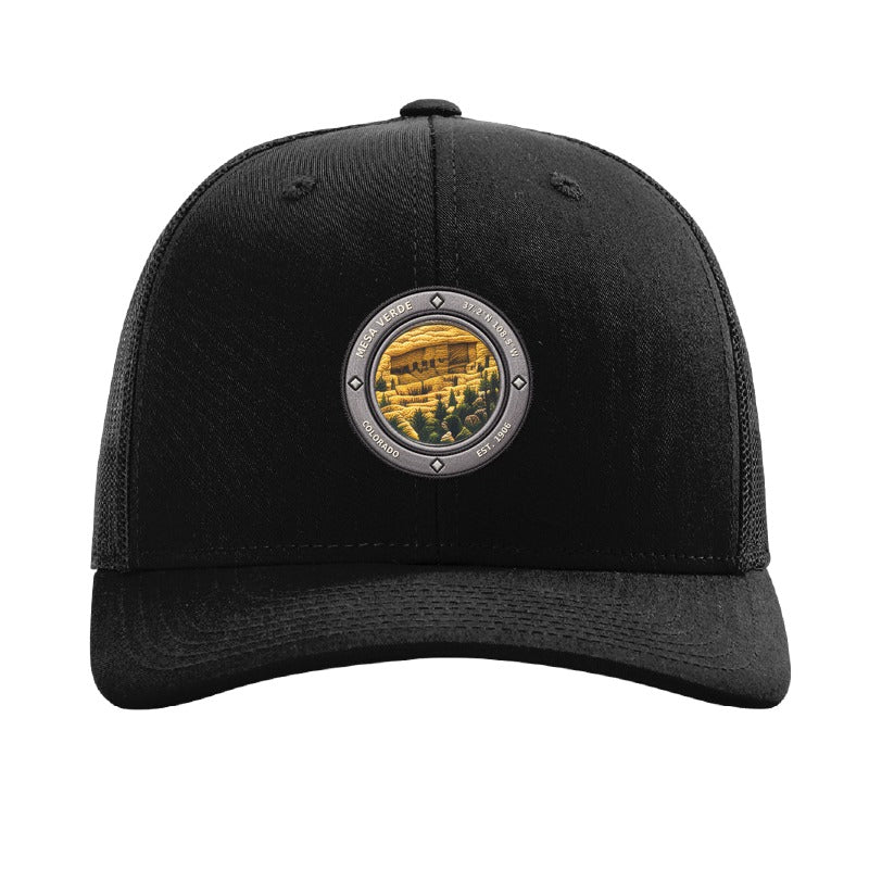 Mesa Verde National Park patch hat — Black