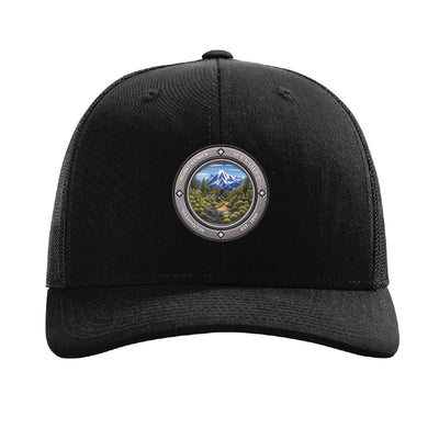 Mount Rainier National Park patch hat — Black