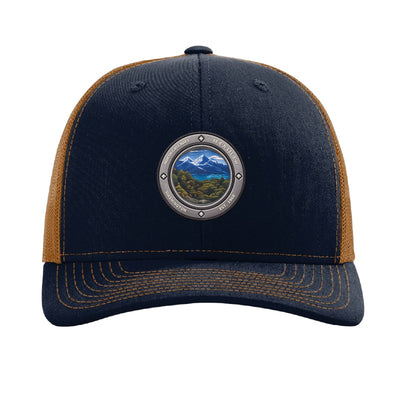 North Cascades National Park patch hat — Navy/Caramel