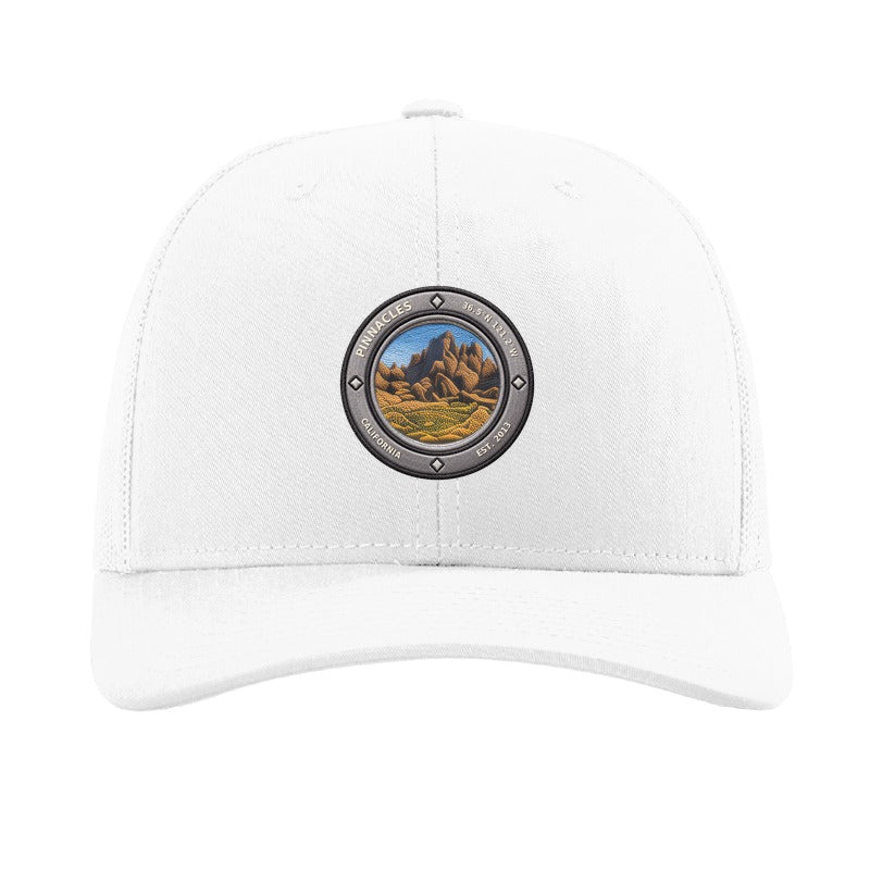Pinnacles National Park patch hat — White