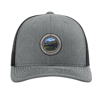 Rocky Mountain National Park patch hat — Heather Grey/Black