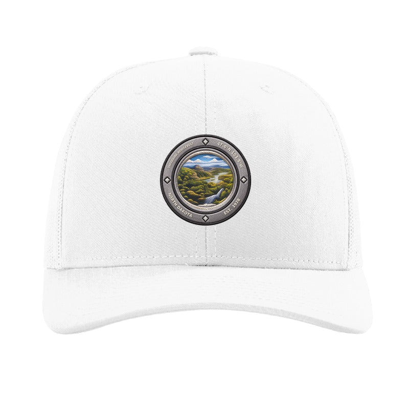 Theodore Roosevelt National Park patch hat — White