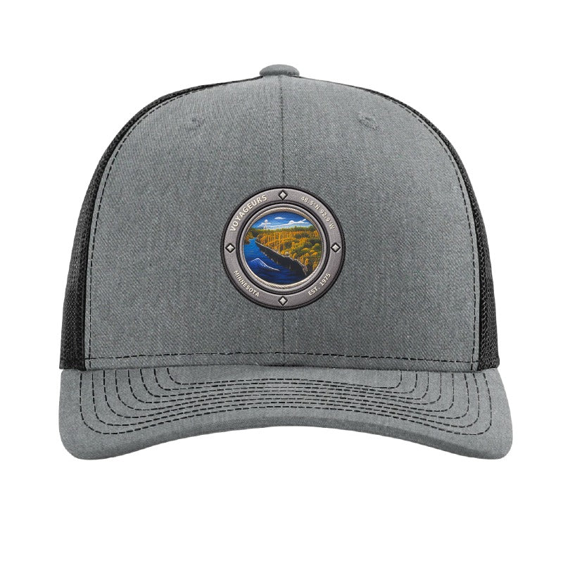 Voyageurs National Park patch hat — Heather Grey/Black