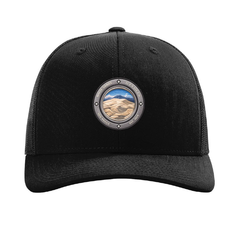 White Sands National Park patch hat — Black