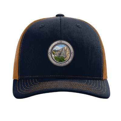 Yosemite National Park patch hat — Navy/Caramel