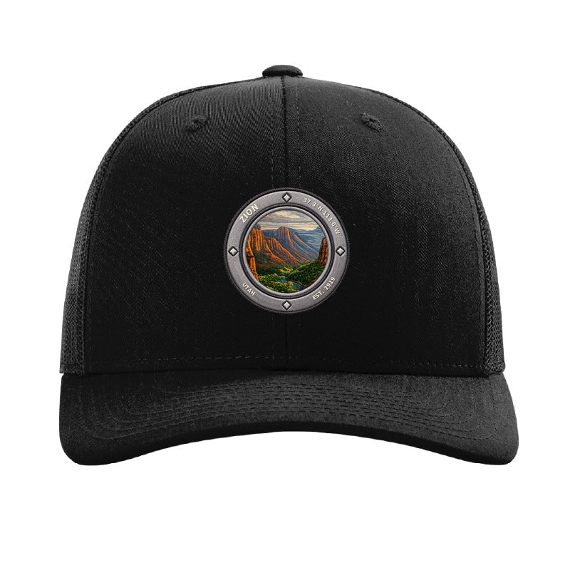 Zion National Park patch hat — Black
