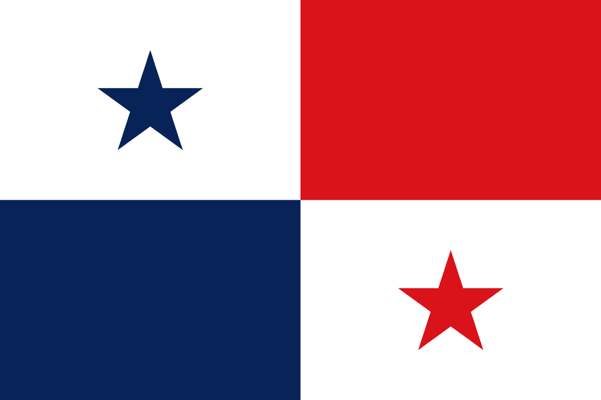 Panama flag side patch for hats
