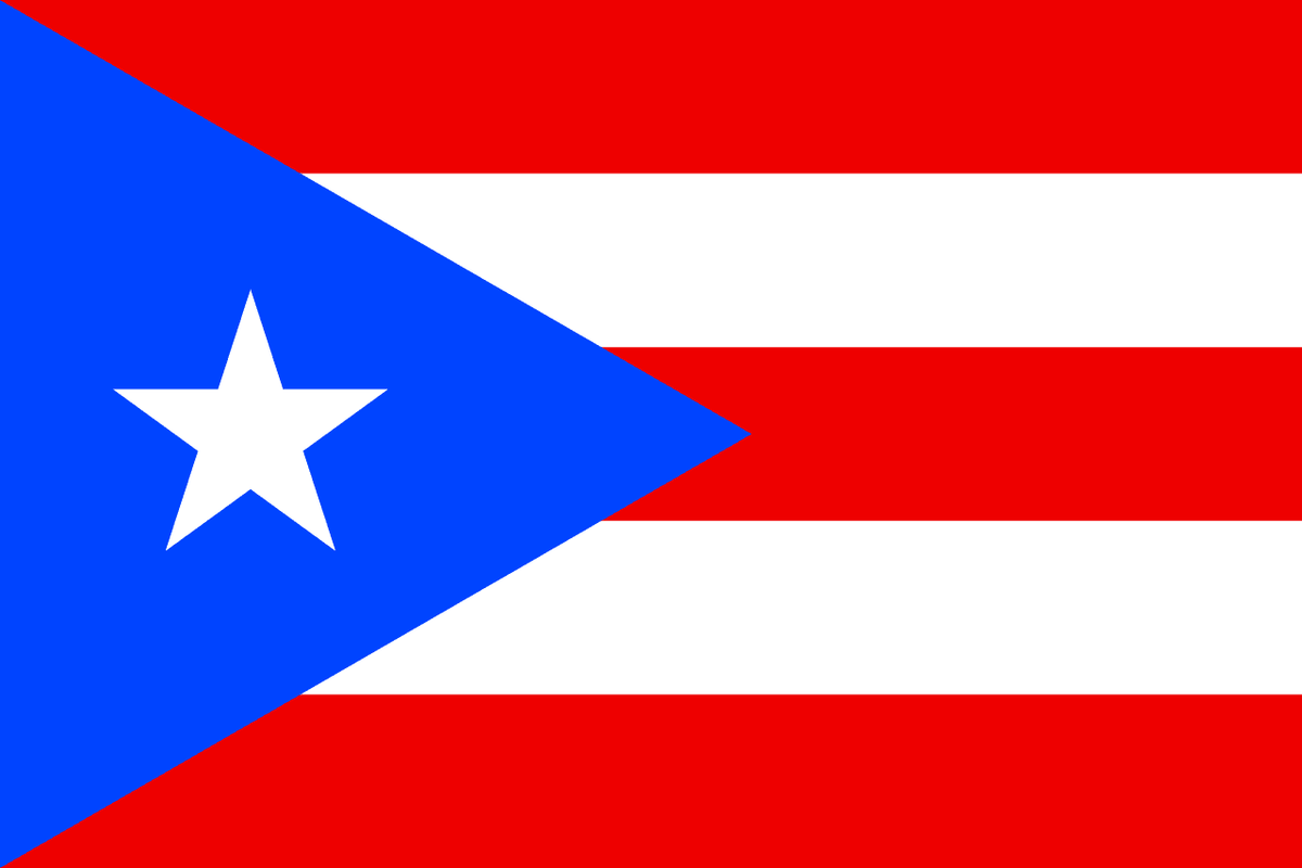 Puerto Rico flag side patch for hats