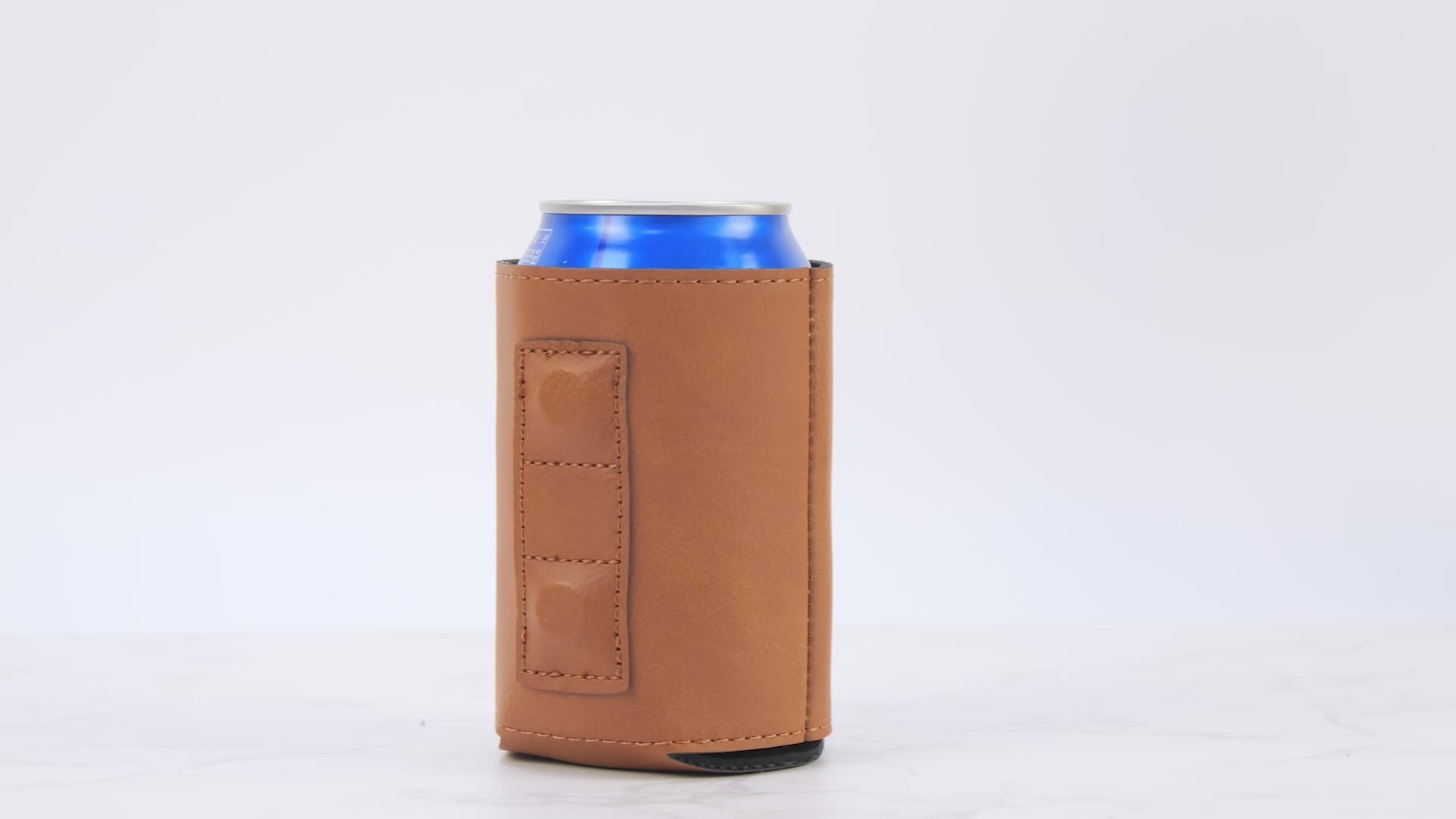 Leatherette 12oz Magnetic Can Cooler