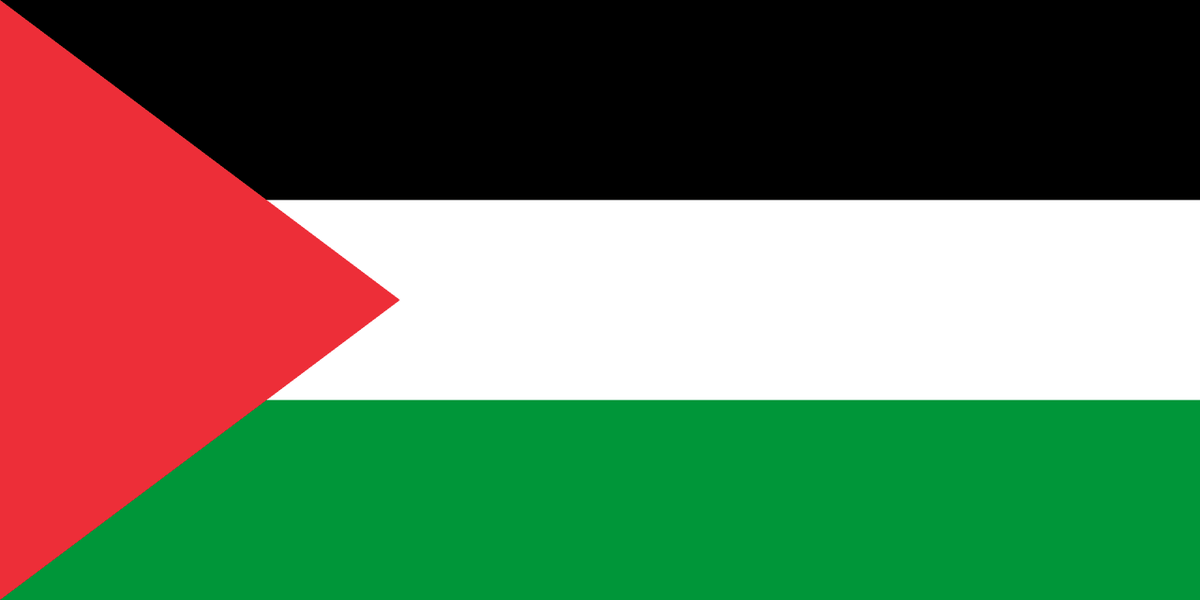 Palestine flag side patch for hats
