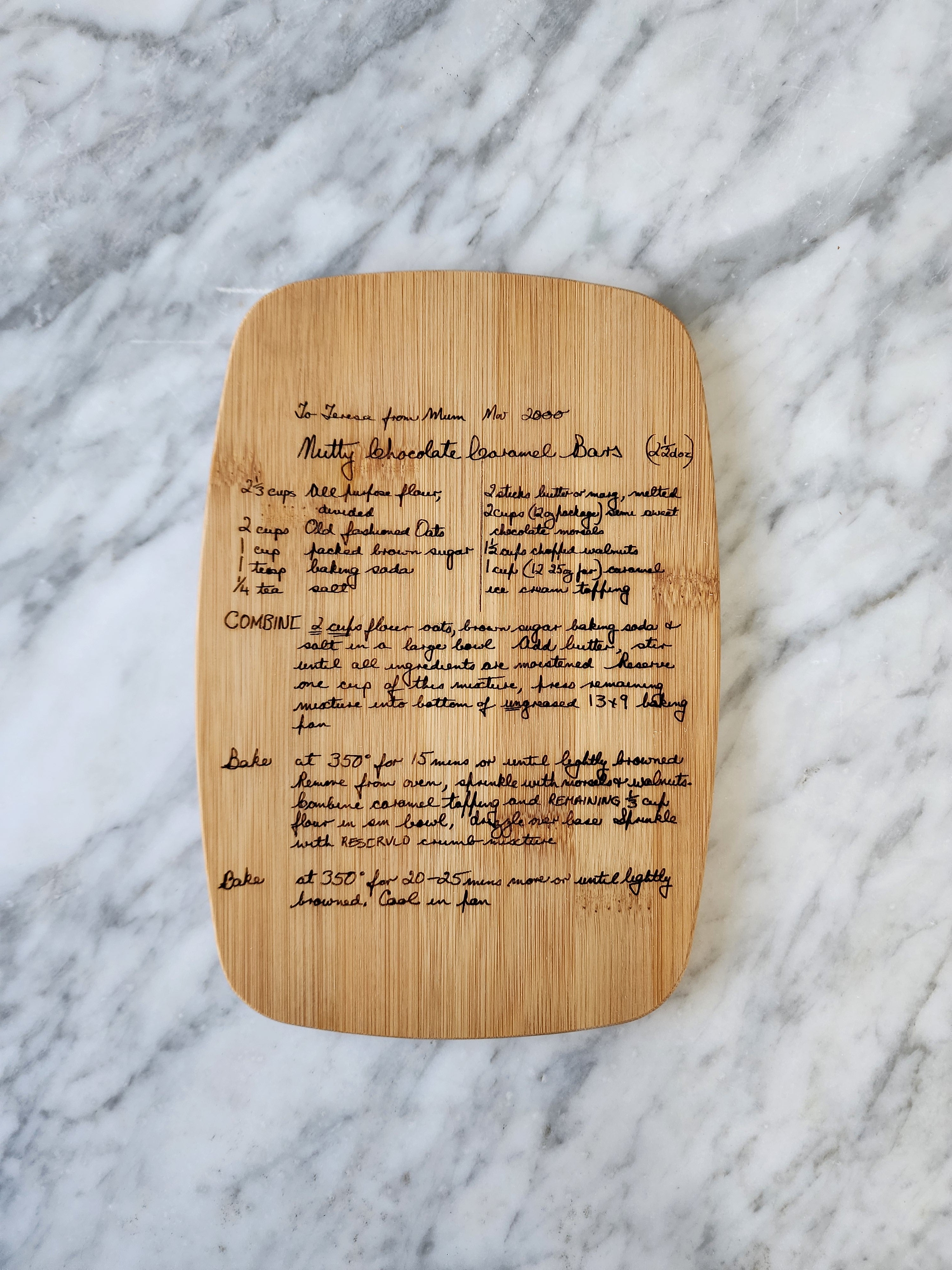 Personalized Cutting Board - Name, Recipe, Logo