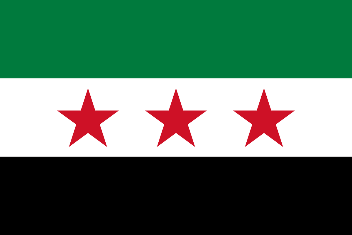 Syria flag side patch for hats