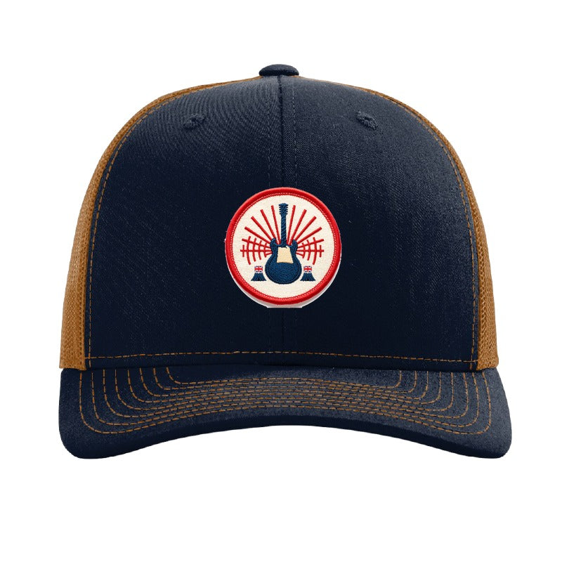 Reading Festival patch hat — Navy/Caramel