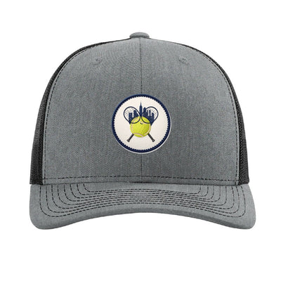 US Open Tennis patch hat — Heather Grey/Black