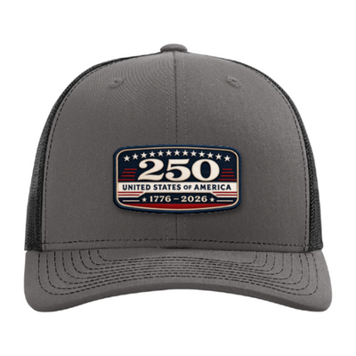 USA 250th Anniversary Trucker Hat – United States 1776–2026 Patriotic Patch Hat