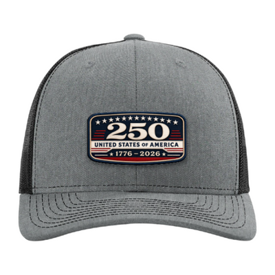 USA 250th Anniversary Trucker Hat – United States 1776–2026 Patriotic Patch Hat