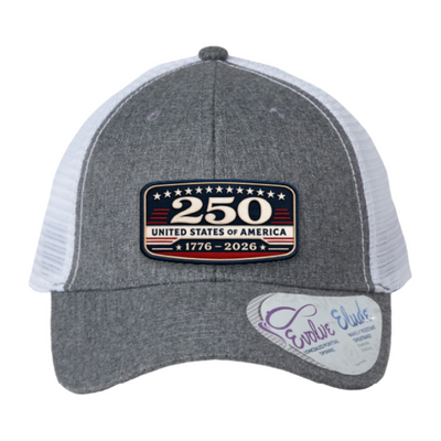 USA 250th Anniversary Trucker Hat – United States 1776–2026 Patriotic Patch Hat