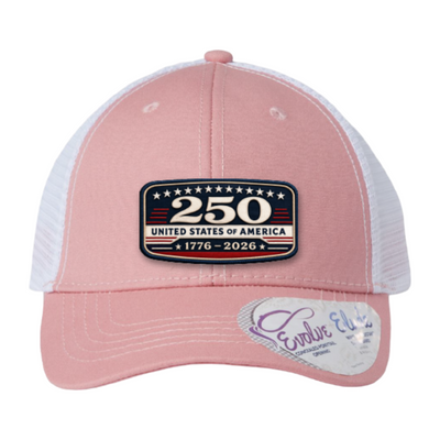 USA 250th Anniversary Trucker Hat – United States 1776–2026 Patriotic Patch Hat