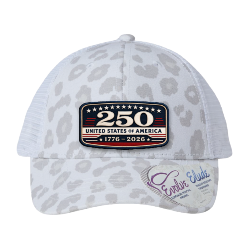 USA 250th Anniversary Trucker Hat – United States 1776–2026 Patriotic Patch Hat
