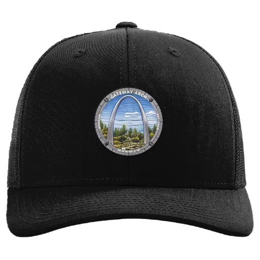 Gateway Arch National Park Patch Hat — Missouri, Est. 2018 — patch hat by The Hat Factory Xpress