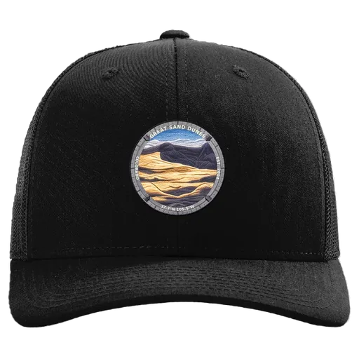 Great Sand Dunes National Park Patch Hat — Colorado, Est. 2004 — patch hat by The Hat Factory Xpress