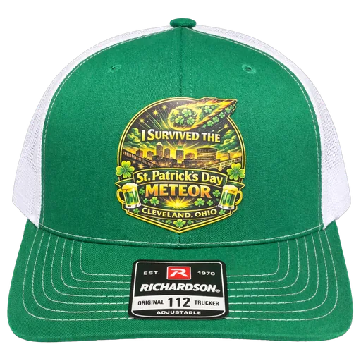 Cleveland Meteor Trucker Hat — patch hat by The Hat Factory Xpress