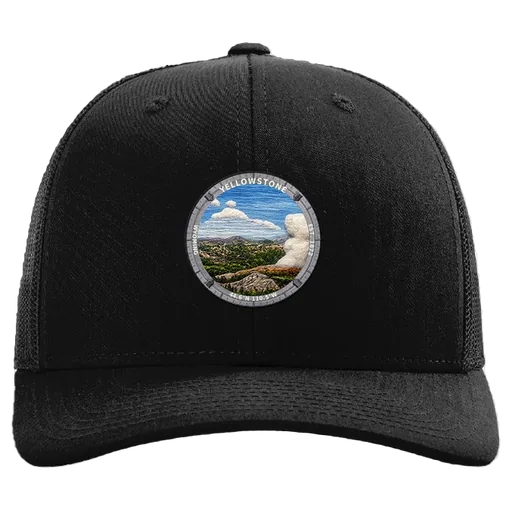 Yellowstone National Park Patch Hat — Wyoming, Est. 1872 — patch hat by The Hat Factory Xpress